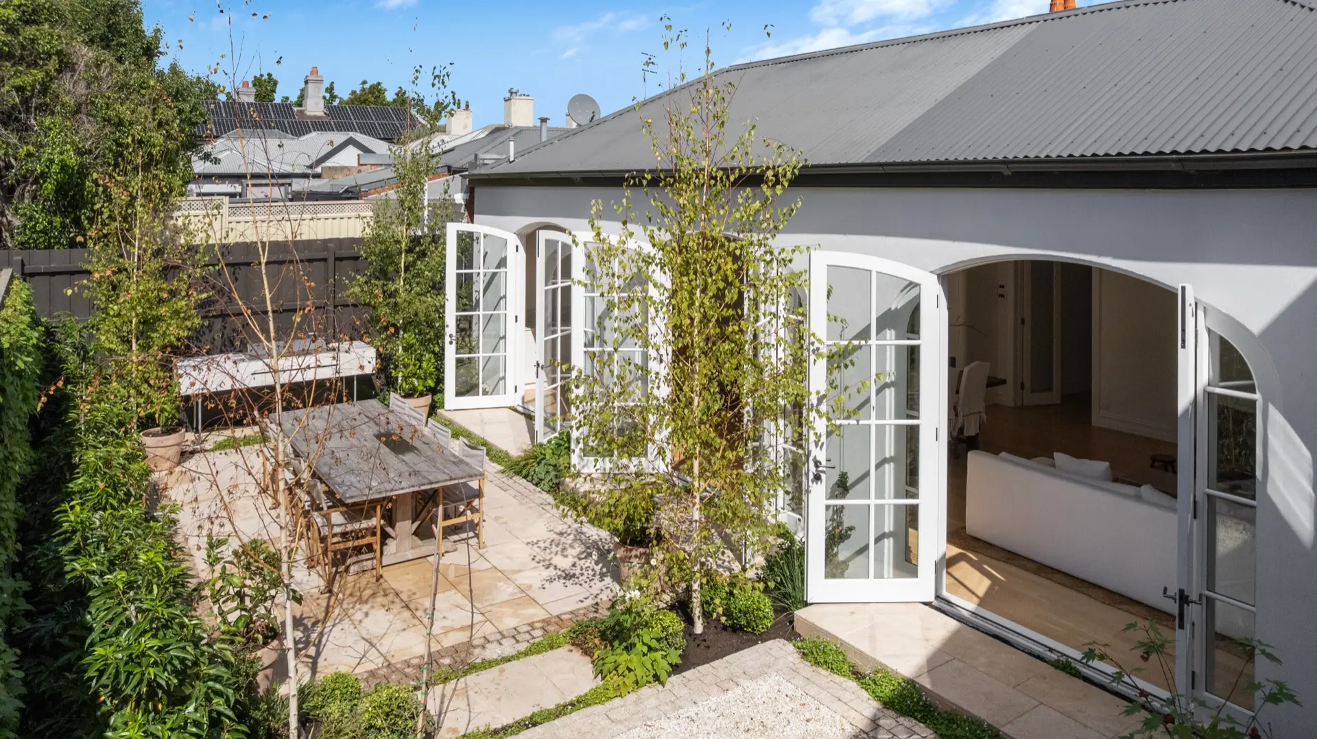 Rear extension and deck of the 38 Lewisham Rd Windsor home renovation by IDB Developments